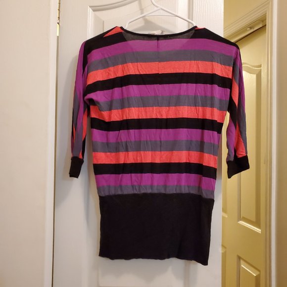 H&M striped stretch top sz 10-12 - Picture 3 of 4